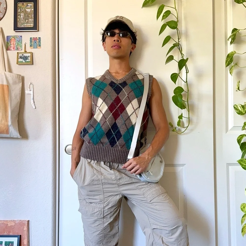 Vintage Argyle Swester Vest